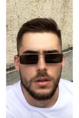 PHILIPPE SİYAH GÜNEŞ GÖZLÜĞÜ Dikdörtgen Çerçeve Siyah Cam Renkli 53 ekartman