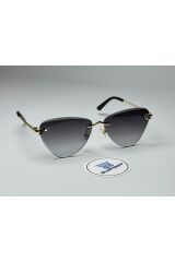 DAMY SİYAH GÜNEŞ GÖZLÜĞÜ Cateye Çerçeve Degrade Siyah Cam Renkli 56-18-139
