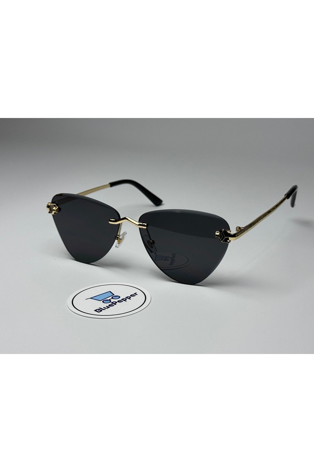 DAMY SİYAH GÜNEŞ GÖZLÜĞÜ Cateye Çerçeve Siyah Cam Renkli 56-18-139