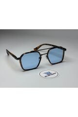 VITRUM LEOPAR GÜNEŞ GÖZLÜĞÜ Pilot Metal Çerçeve Mavi Cam Renkli 54-19-147