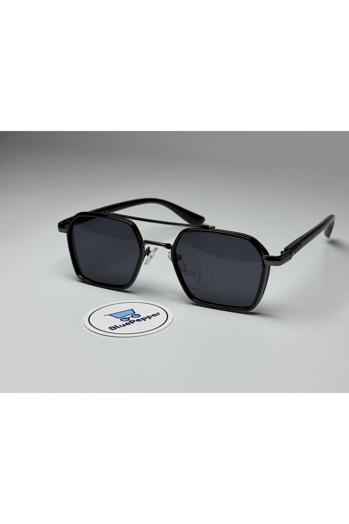 VITRUM SİYAH GÜNEŞ GÖZLÜĞÜ Pilot Metal Çerçeve Kahve Cam Renkli 54-19-147