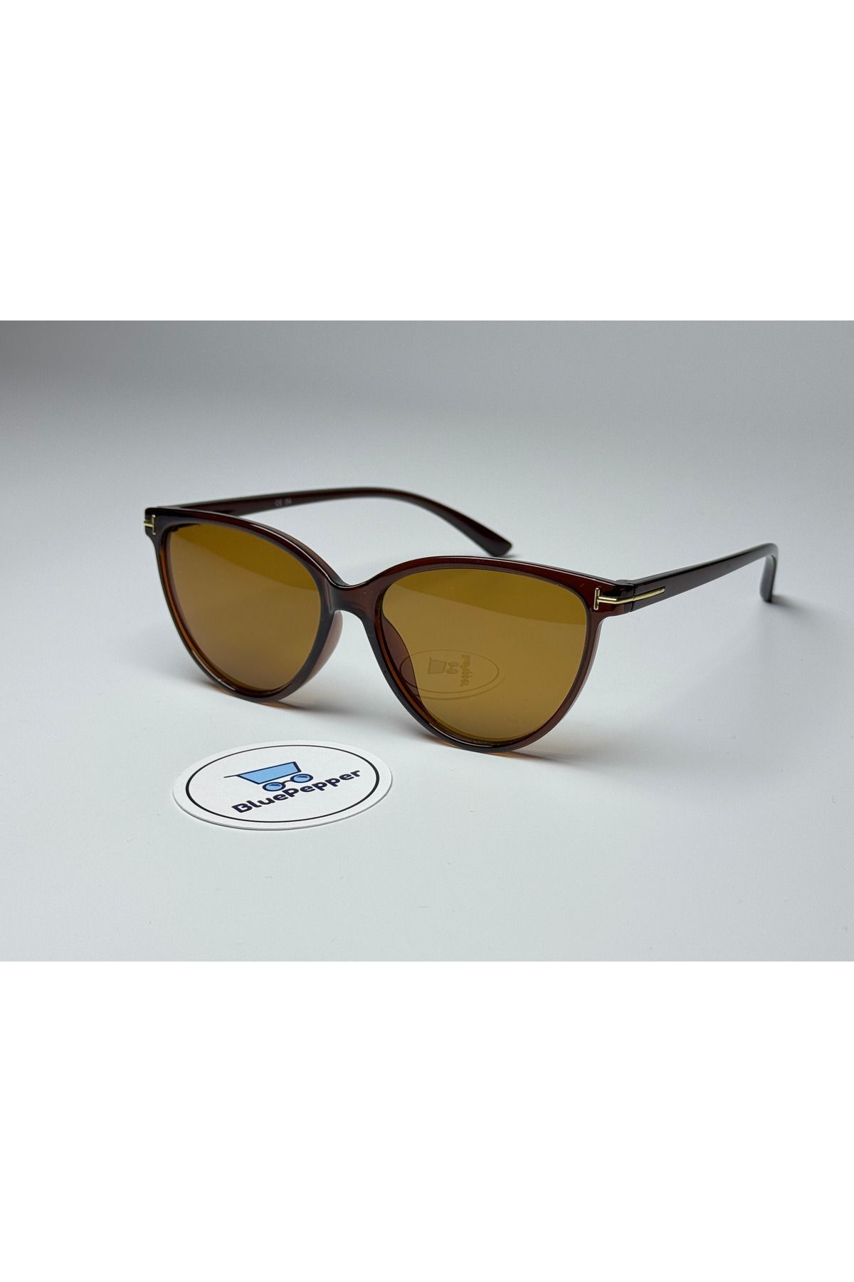 Toms Brown Güneş Gözlüğü Cateye Kahve Cam Renkli