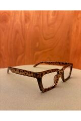 Azure Bonnie Leopar Mavi Işık Koruyucu Şeffaf Dinlendirici Gözlük