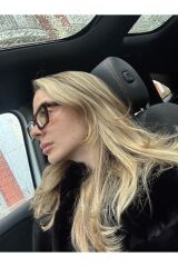 Azure Bonnie Leopar Mavi Işık Koruyucu Şeffaf Dinlendirici Gözlük