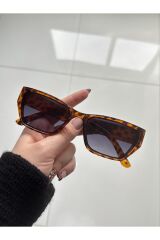 Pradix Leopard Güneş Gözlüğü Cateye Siyah Cam Renkli