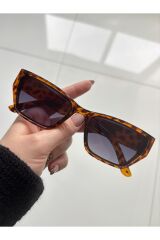 Pradix Leopard Güneş Gözlüğü Cateye Siyah Cam Renkli