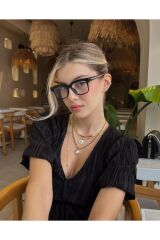 Siyah Unisex Mavi Işık Filtreli Blue Block Ekran gözlüğü