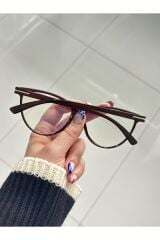 Talia Metal Detaylı Cateye Mavi Işık Filtreli Ekran Gözlüğü Optik Uyumlu Camları Değişebilir