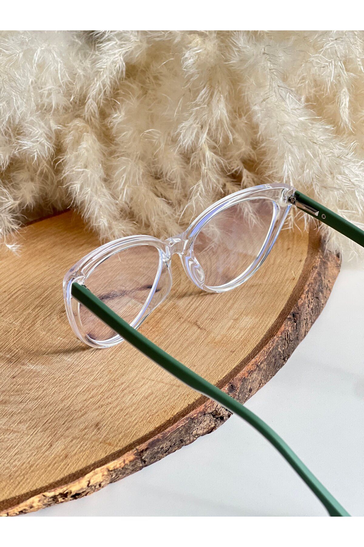 Sydyney Şeffaf Cateye Mavi Işık Filtreli Gözlük BlueBlock Kedi Gözü Optik Uyumlu Camları Değişebilir