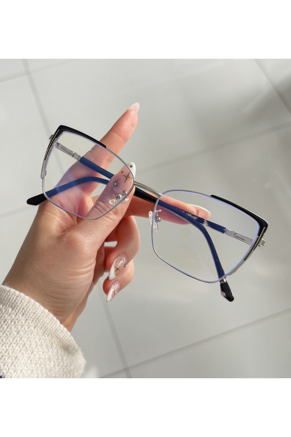 CAT EYE METY Mavi Işık Korumalı Blue Block Ekran gözlüğü Optik Uyumlu Camları Değişebilir