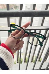 Talya Cateye Yeşil Mavi Işık Filtreli Ekran Gözlüğü Optik Uyumlu Camları Değişebilir