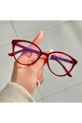 Talia Bordo Mavi Işık Filtreli Ekran Gözlüğü Optik Uyumlu Camları Değişebilir