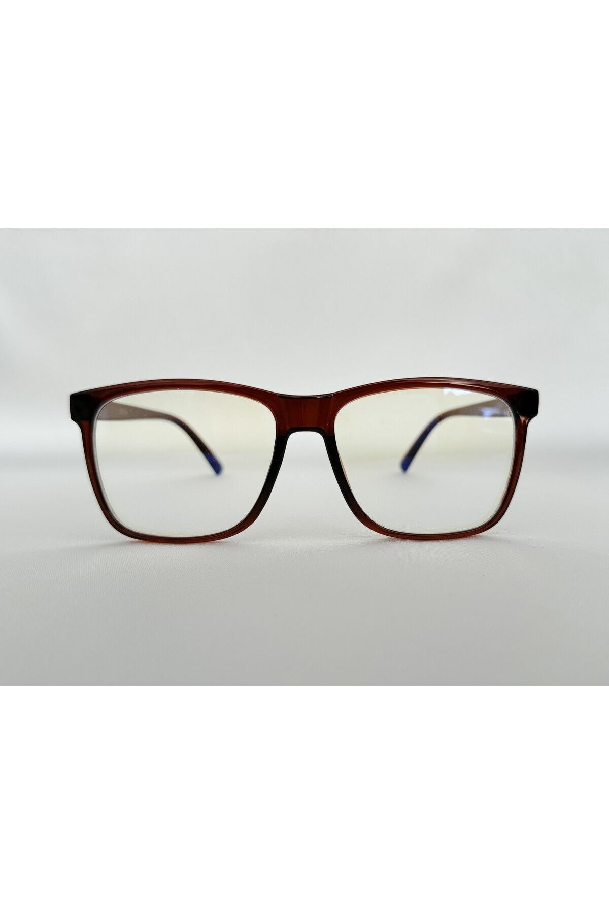 Kawai Mavi Işık Korumalı Kahve Ekran Gözlüğü Camları Değişebilir Unisex Kadın Erkek