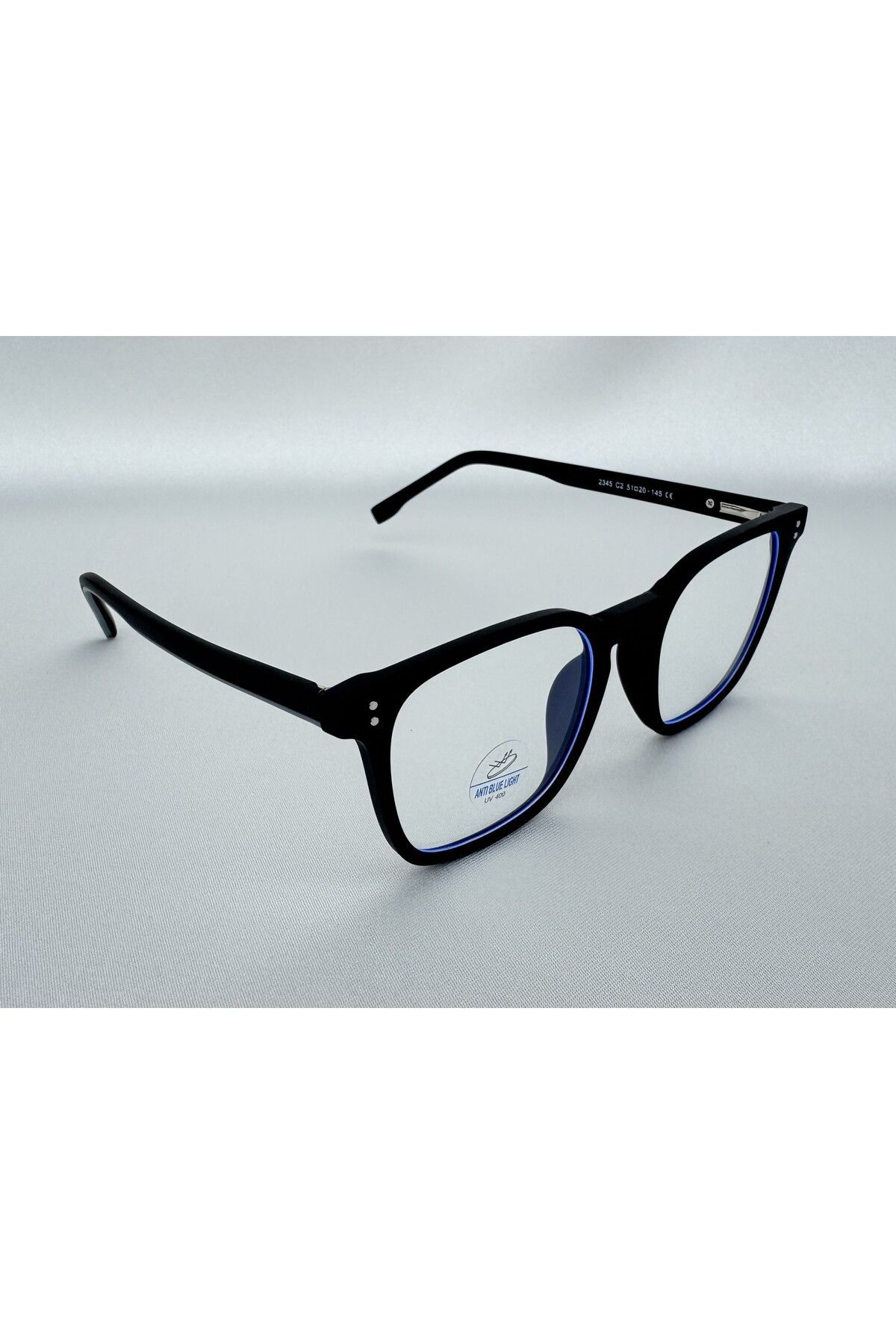 Arin Mavi Işık Korumalı Mat Siyah Ekran Gözlüğü Camları Değişebilir Unisex