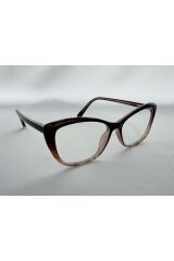 Zena Mavi Işık Korumalı Kahve Bilgisayar Ekran Gözlüğü Camları Değişebilir Kadın