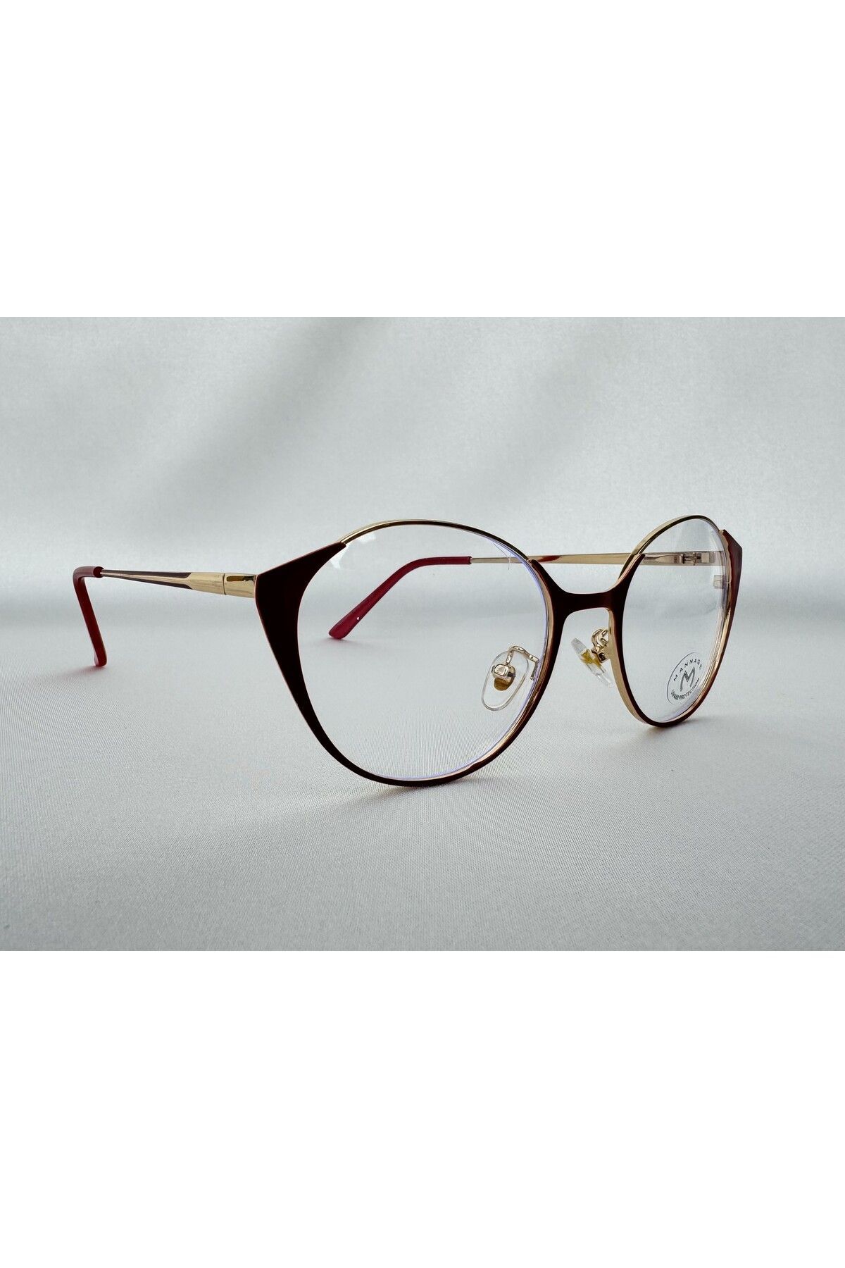 Riva Mavi Işık Korumalı Bordo Ekran Gözlüğü Camları Değişebilir Unisex Kadın Erkek