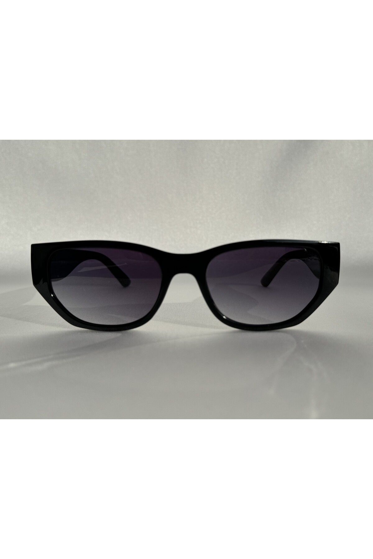 Wave Siyah Güneş Gözlüğü Cateye Siyah Cam Renkli