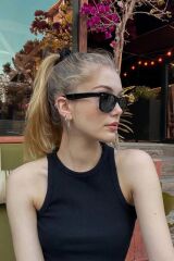 Vega Siyah Güneş Gözlüğü Wayfarer Siyah Cam Renkli