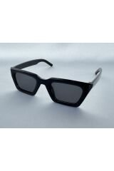 Katre Siyah Güneş Gözlüğü Cateye Model Siyah Cam Renkli