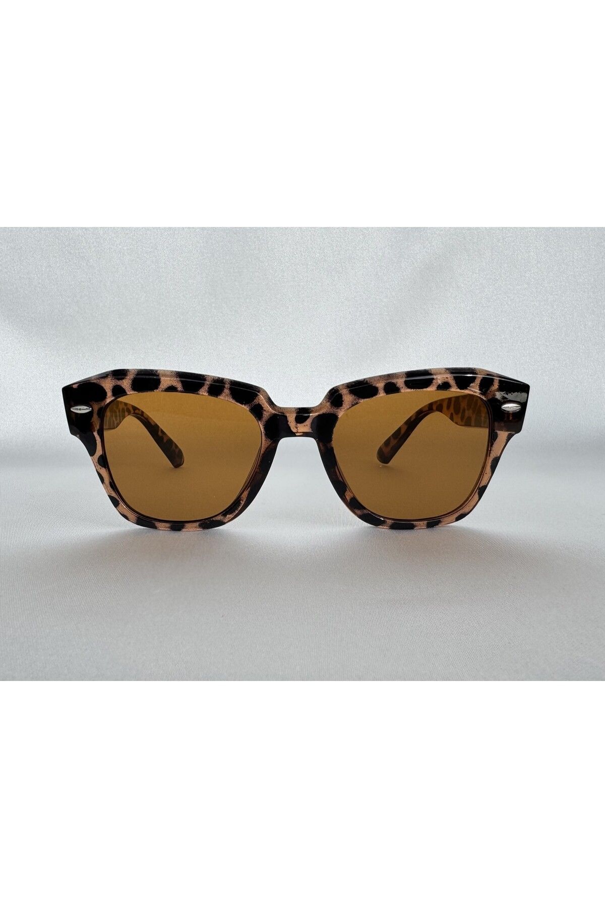 Venüs Leopar Güneş Gözlüğü Wayfarer Kahve Cam Renkli
