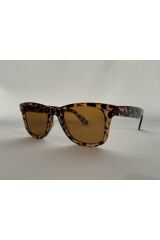 Vega Leopar Güneş Gözlüğü Wayfarer Kahve Cam Renkli
