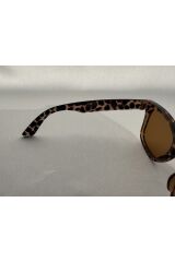 Vega Leopar Güneş Gözlüğü Wayfarer Kahve Cam Renkli