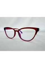 Talya Mavi Işık Korumalı Bordo Ekran Gözlüğü Optik Uyumlu Camları Değişebilir Unisex Kadın Erkek