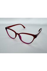 Talya Mavi Işık Korumalı Bordo Ekran Gözlüğü Optik Uyumlu Camları Değişebilir Unisex Kadın Erkek