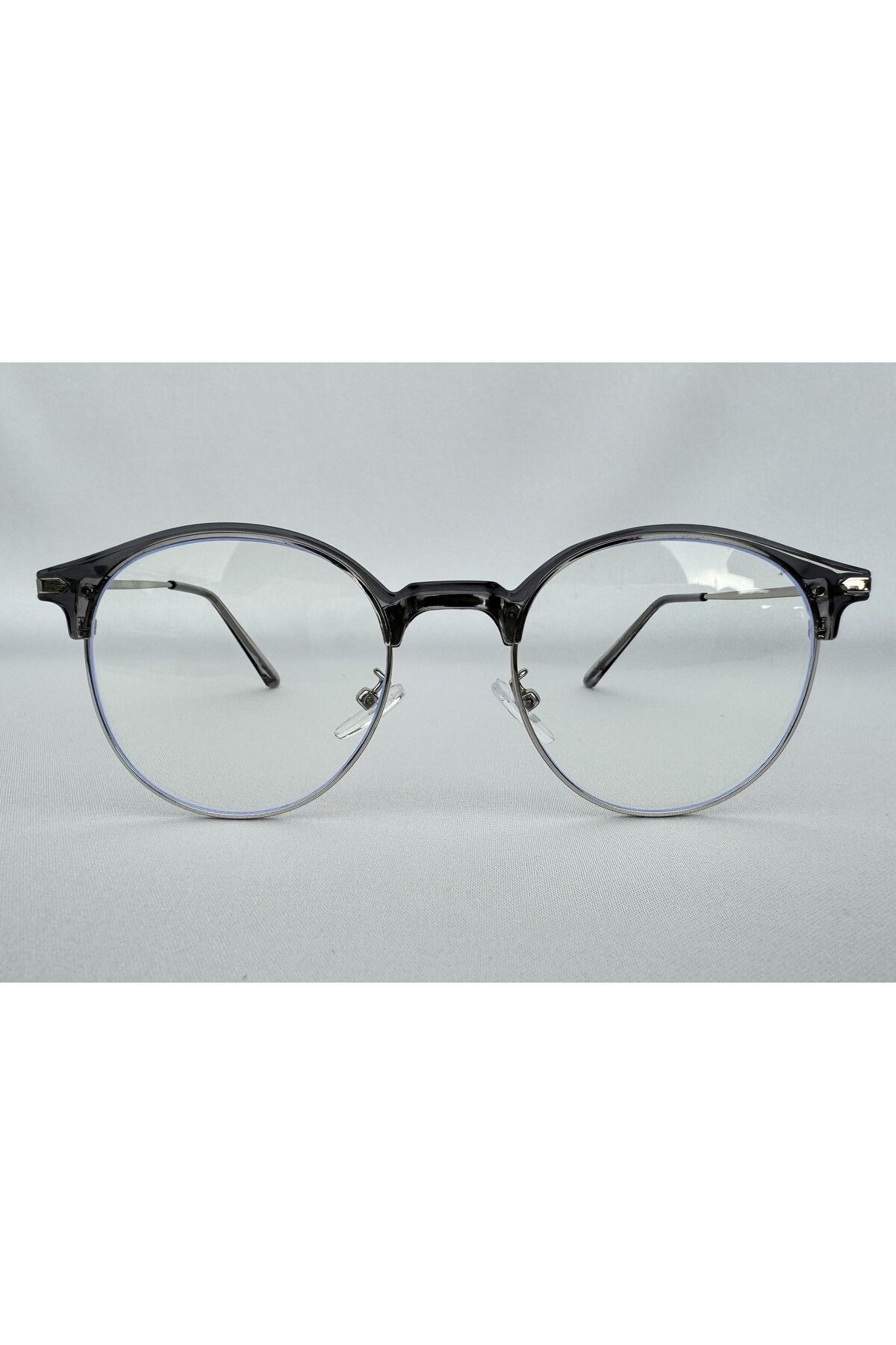 Unisex Mavi Işık Filtreli Korumalı Füme Renk Bilgisayar Ekran Gözlüğü Optik Cama Uyumlu