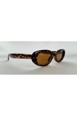 Bunny Leopar Güneş Gözlüğü, Oval, Kahve Cam Renkli