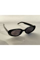 Bunny Siyah Güneş Gözlüğü, Oval, Siyah Cam Renkli