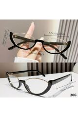 HALFMOON LEOPAR OVAL ÇERÇEVE Mavi Işık Korumalı Ekran gözlüğü, Optik Uyumlu, Camları Değişebilir