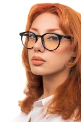 Unisex Siyah Mavi Işık Korumalı Gözlük