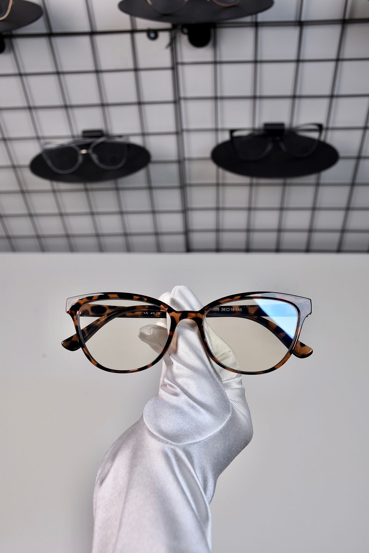 Leopar Cat Eye Kemik Şeffaf Kadın Erkek Unisex Mavi Işık Korumalı Ekran Gözlüğü Gözlük