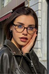 Mavi Işık Korumalı Leopar Model Gözlük