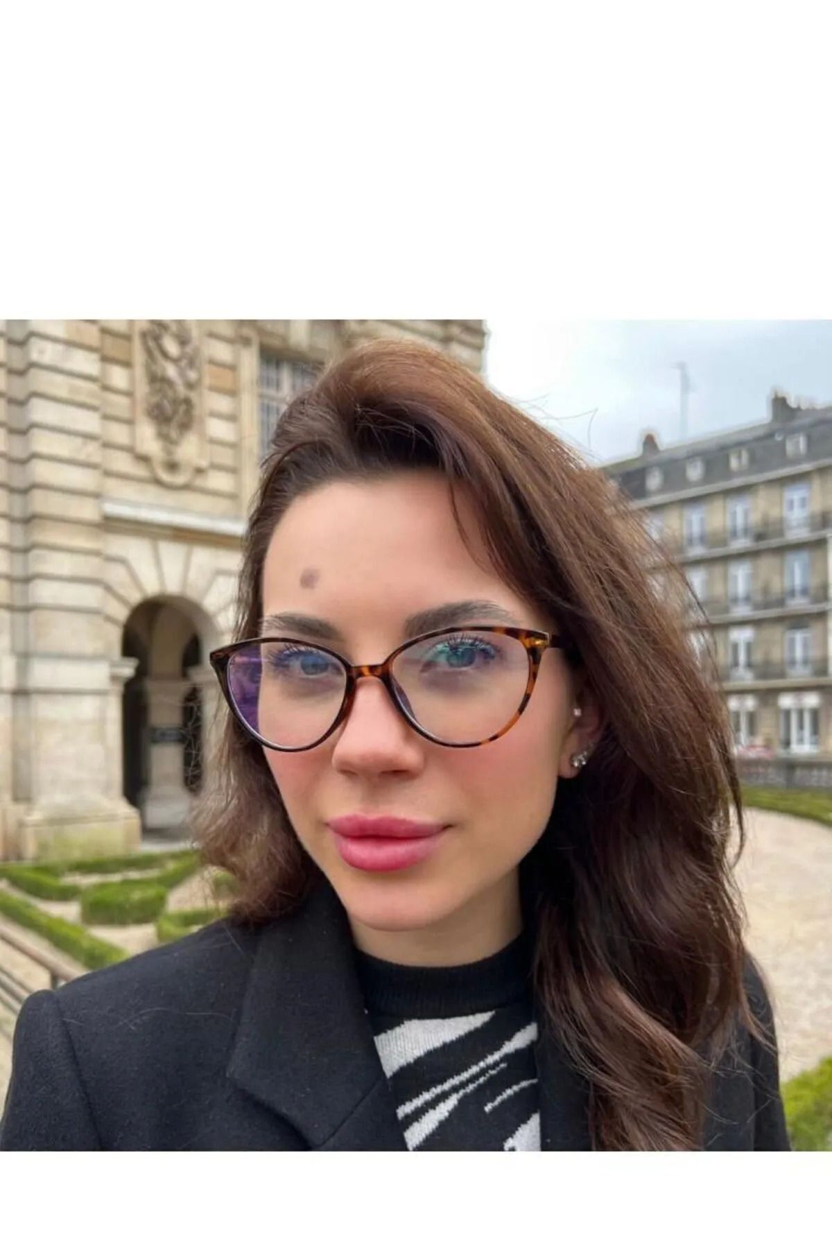 Leopar Cateye Mavi Işık Filtreli Ekran Gözlüğü Optik Uyumlu Camları Değişebilir