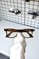 Wayfarer Leopar Mavi Işık Korumalı Gözlük
