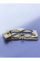 UV400 Korumalı Leopar Kemik Cat Eye Unisex Kadın Şeffaf Mavi Işık Korumalı Blue Block Gözlük