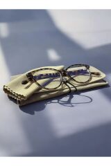 UV400 Korumalı Leopar Kemik Cat Eye Unisex Kadın Şeffaf Mavi Işık Korumalı Blue Block Gözlük