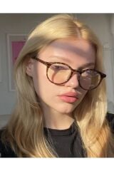 Zeok Gözlük Leopar Blue Block