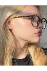 Zeok Gözlük Leopar Blue Block