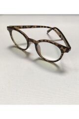 Mavi Işık Filtreli Şeffaf Cam Leopar Gözlük