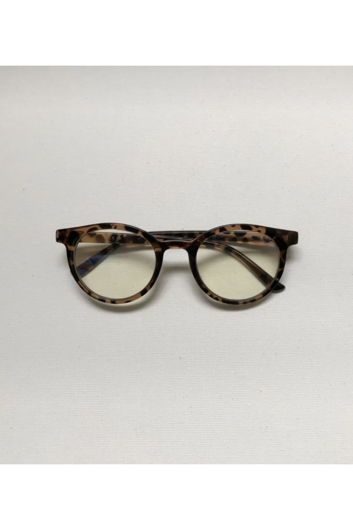 Mavi Işık Filtreli Şeffaf Cam Leopar Gözlük