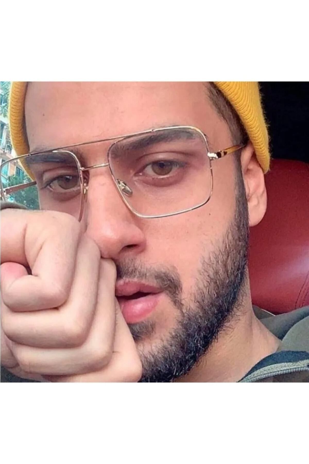 Yeni Sezon Reynmen Gold Şeffaf Siyah Unisex Güneş Gözlüğü