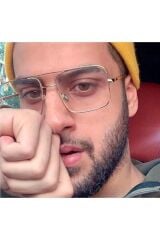 Yeni Sezon Reynmen Gold Şeffaf Siyah Unisex Güneş Gözlüğü