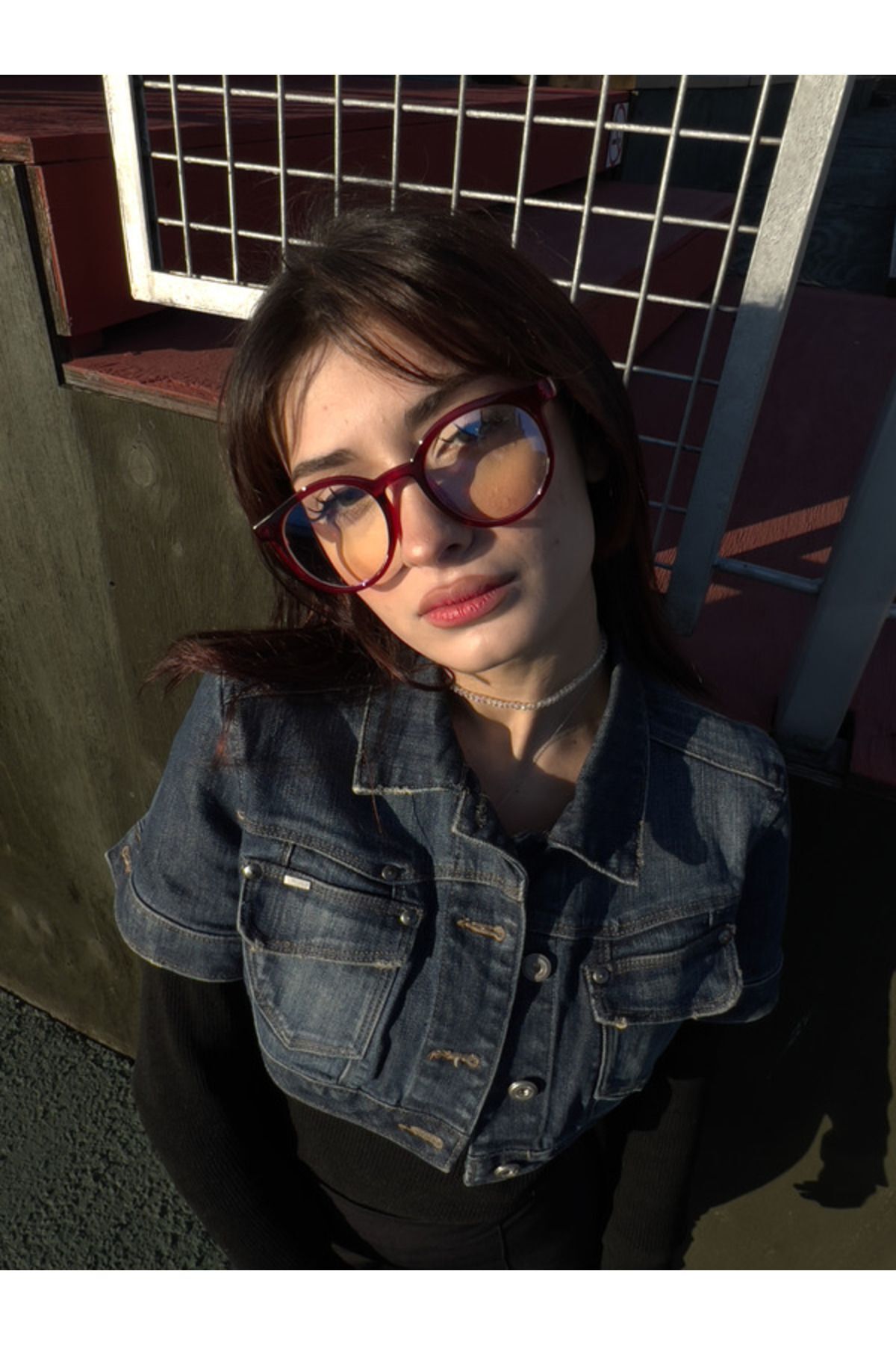 London Bordo Unisex Mavi Işık Korumalı Gözlük