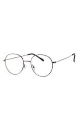 Unisex Gri Çerçeveli Oval Metal Numarasız Mavi Işık Gözlük